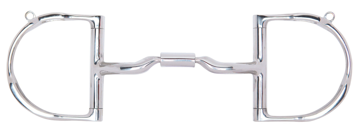 Myler Low Port Comfort Snaffle Dee MB 04 Bit with Hooks