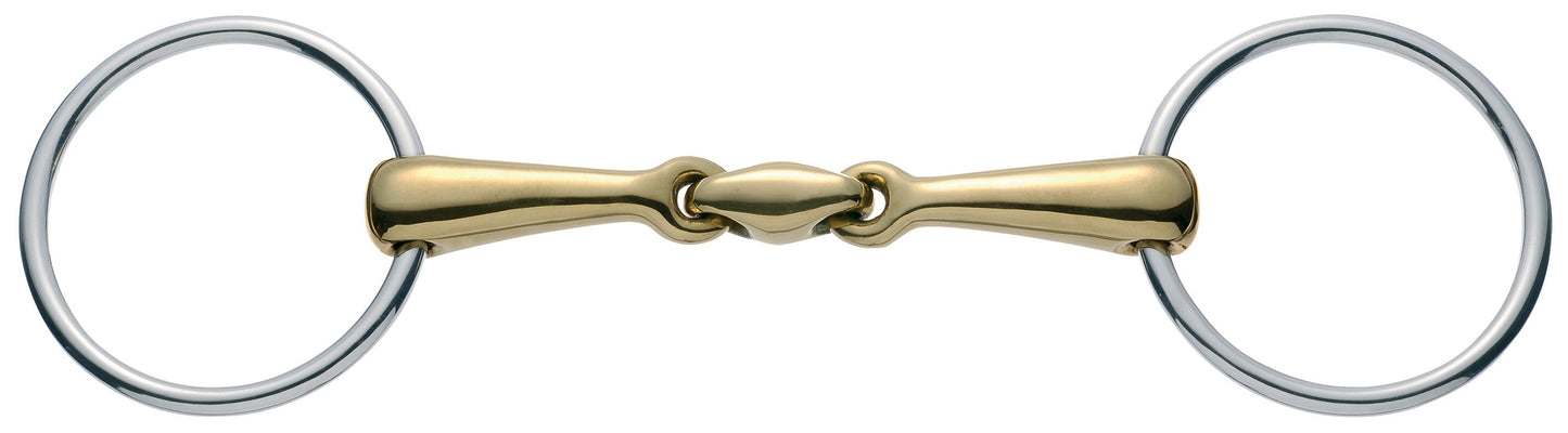 Herm Sprenger Copper Plus Double-Jointed Loose Ring Snaffle Bit (16mm)