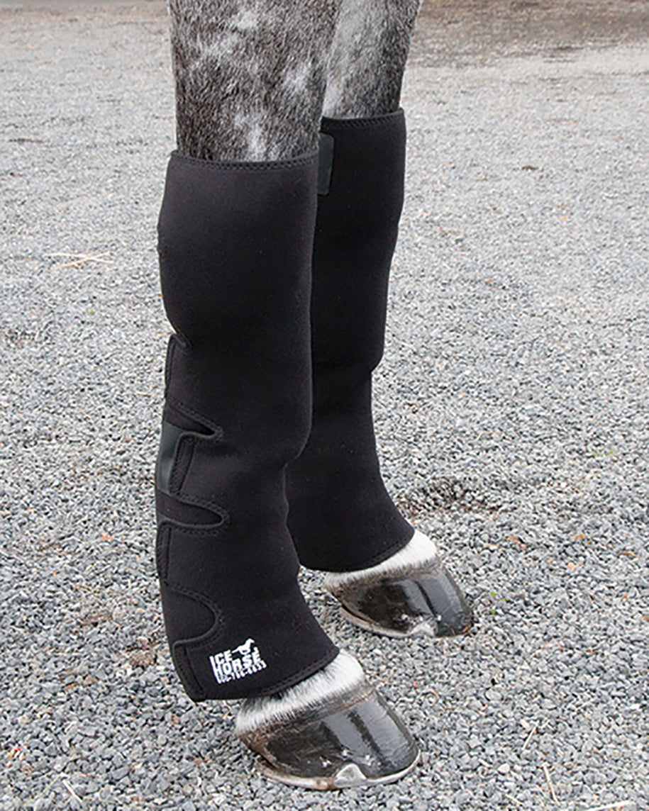 Ice Horse Full Hind Leg Wrap Pair with Suspender Strap