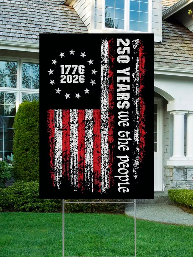 America 250th Anniversary Garden Flag