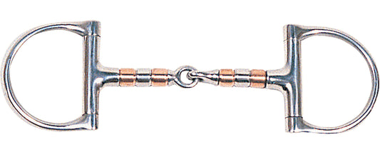 Suffolk Copper Roller Snaffle D-Ring Bit