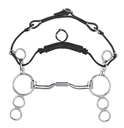 Myler 3-Ring Combo Low Port Comfort Snaffle MB 04