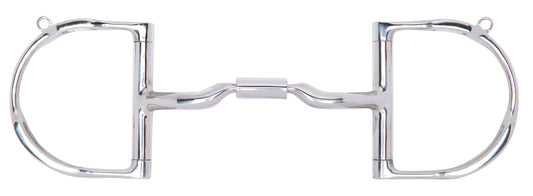 Myler Low Port Comfort Snaffle Dee MB 04 Bit with Hooks