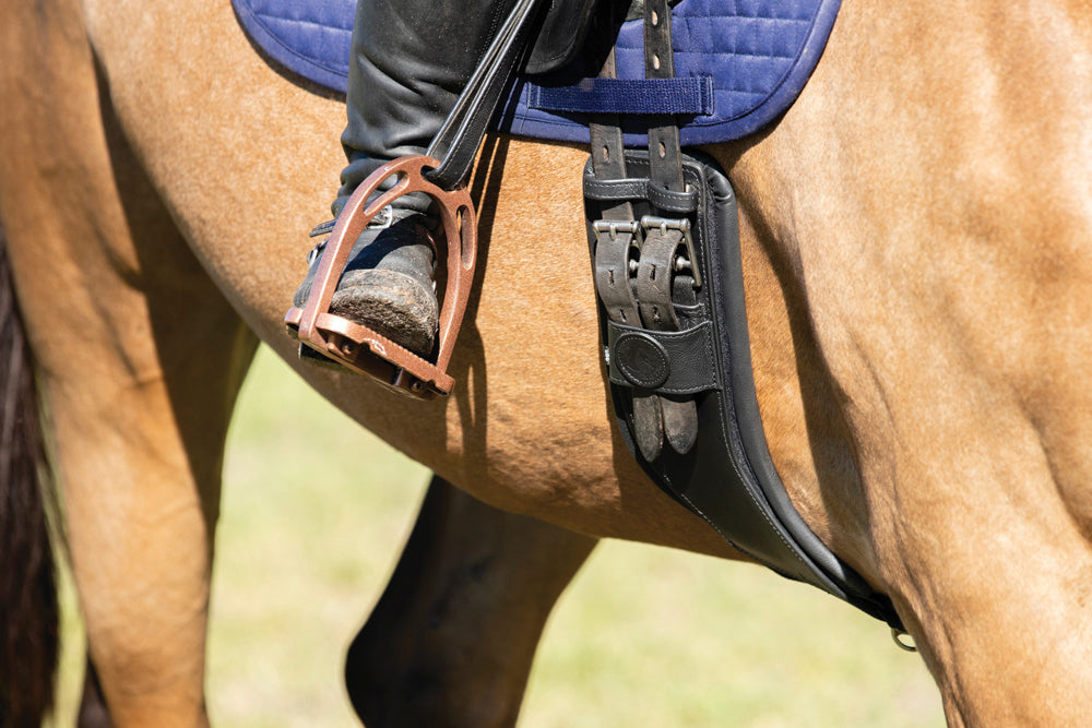 Total Saddle Fit StretchTec Shoulder Relief Dressage Girth with Leather Liner