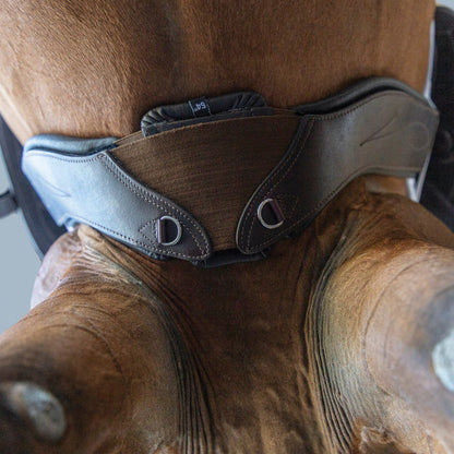 Total Saddle Fit StretchTec Shoulder Relief Dressage Girth with Leather Liner