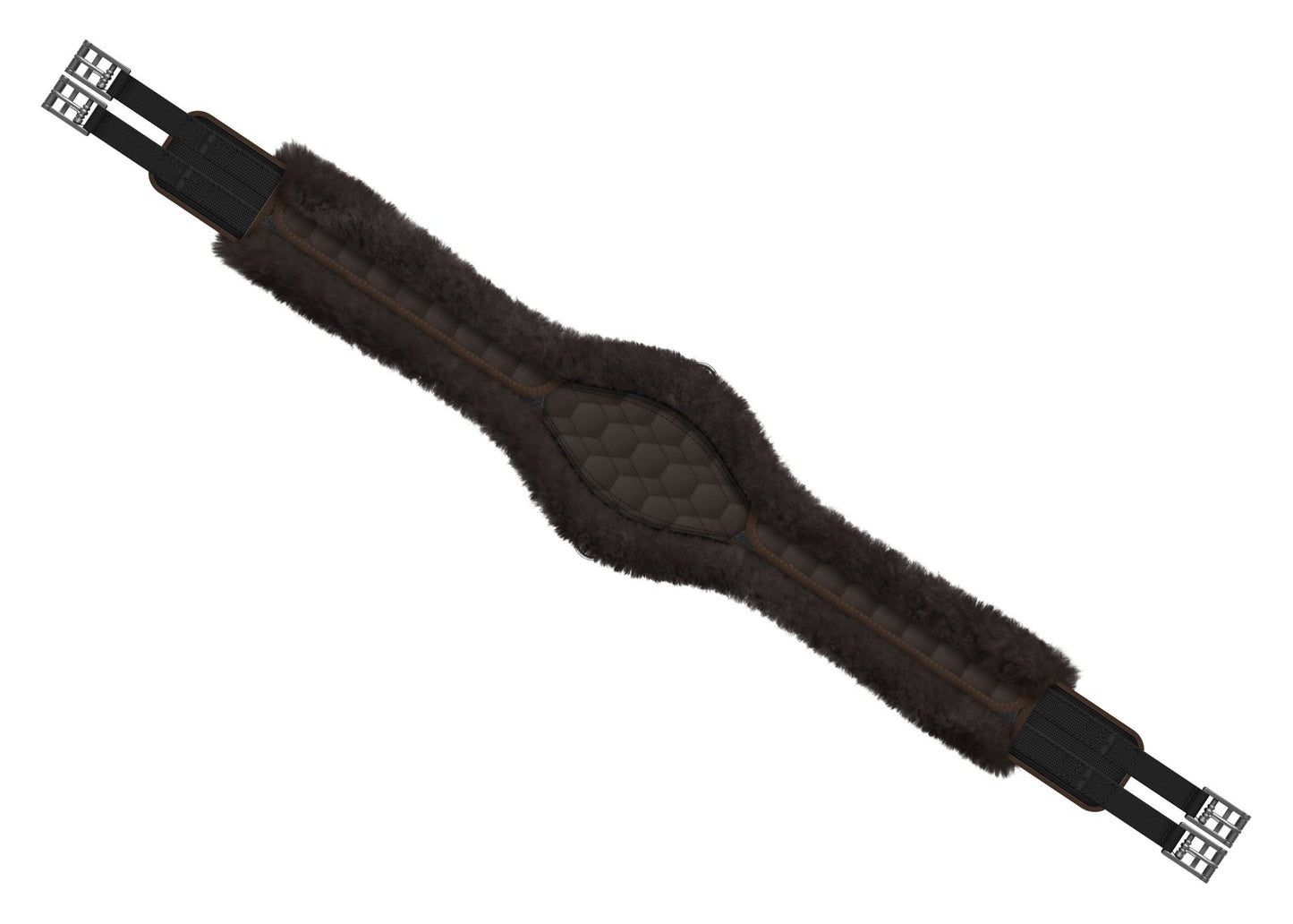 E.A. Mattes Contoured Long Girth with Detachable Cover