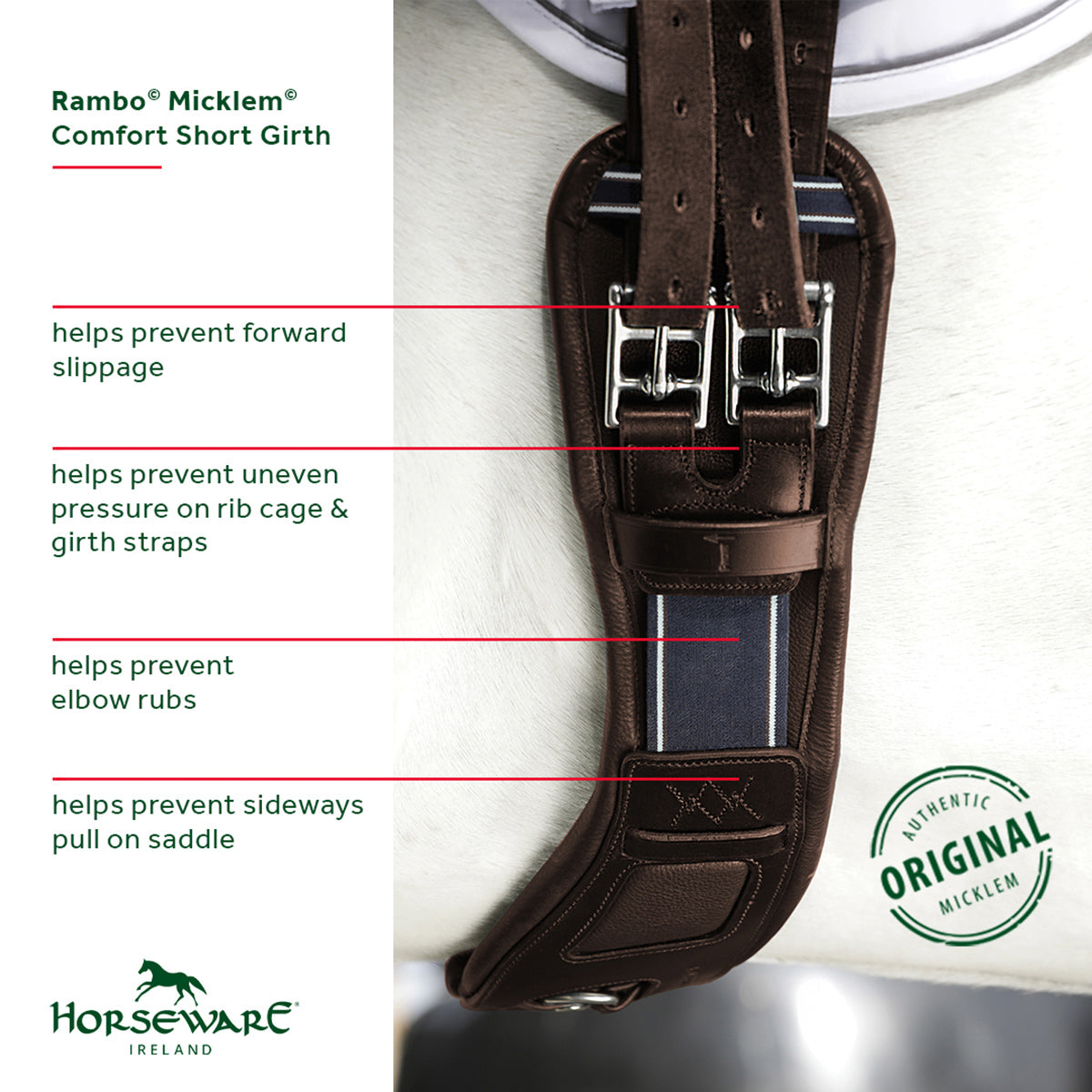 Horseware Ireland Rambo Micklem Short Comfort Girth