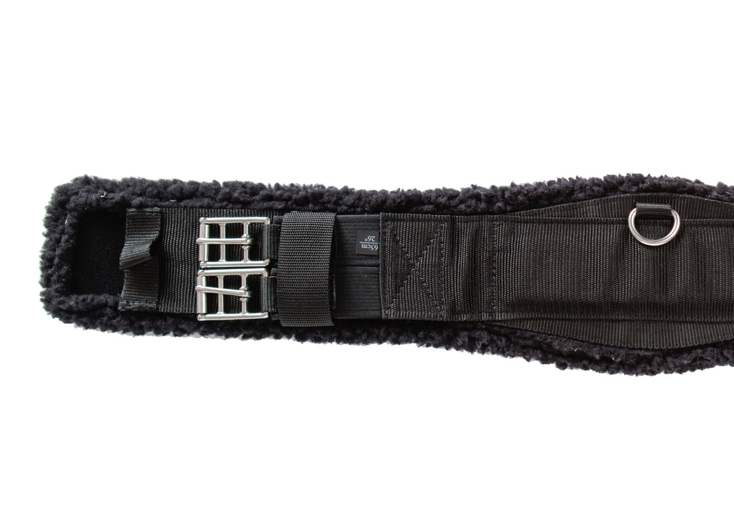 Flex Rider Nonslip Neoprene Dressage Girth with Black Fleece Edge