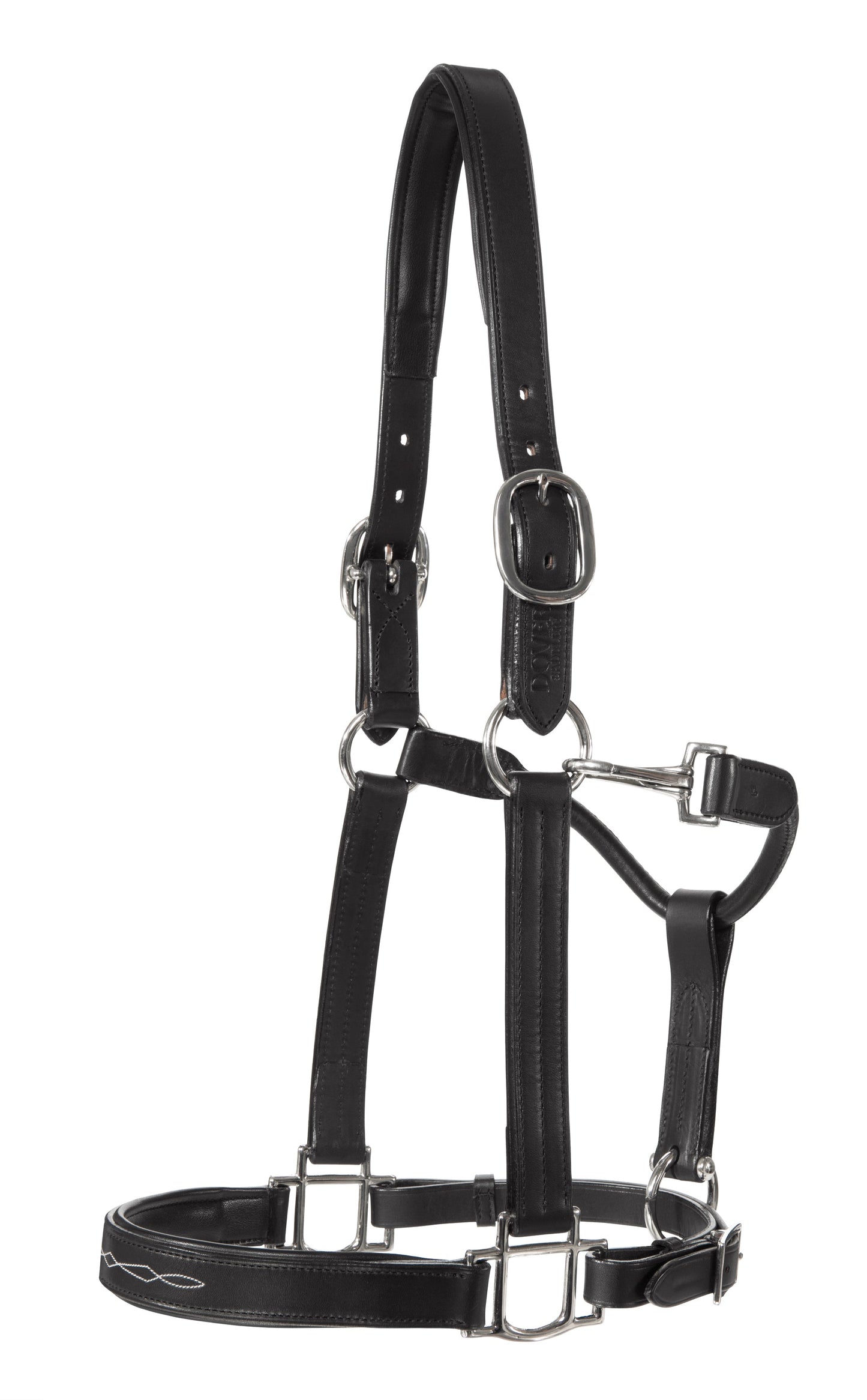 Showmark Classic Fancy-Stitched Leather Halter