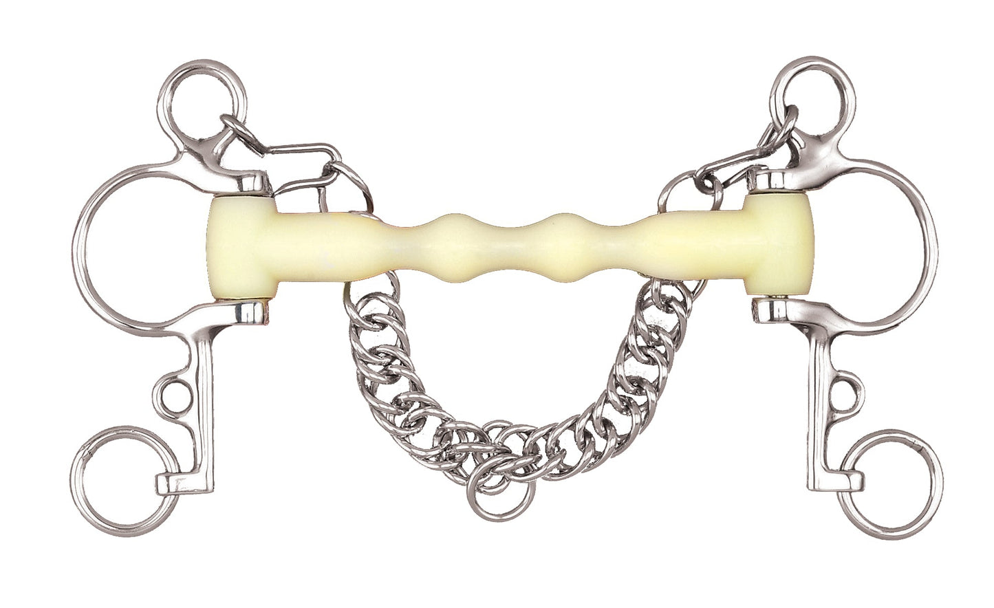 Happy Mouth Bits Shaped Mullen Mouth Short Shank Pelham Bit