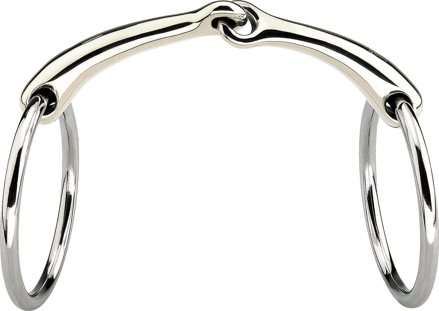 Herm Sprenger Dynamic RS Sensogan Single Joint Bradoon - 14mm mouth; 55mm rings