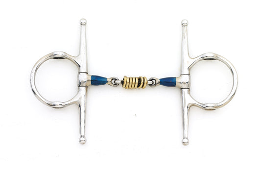 Centaur Blue Steel Double-Jointed Disc Full Cheek Gag