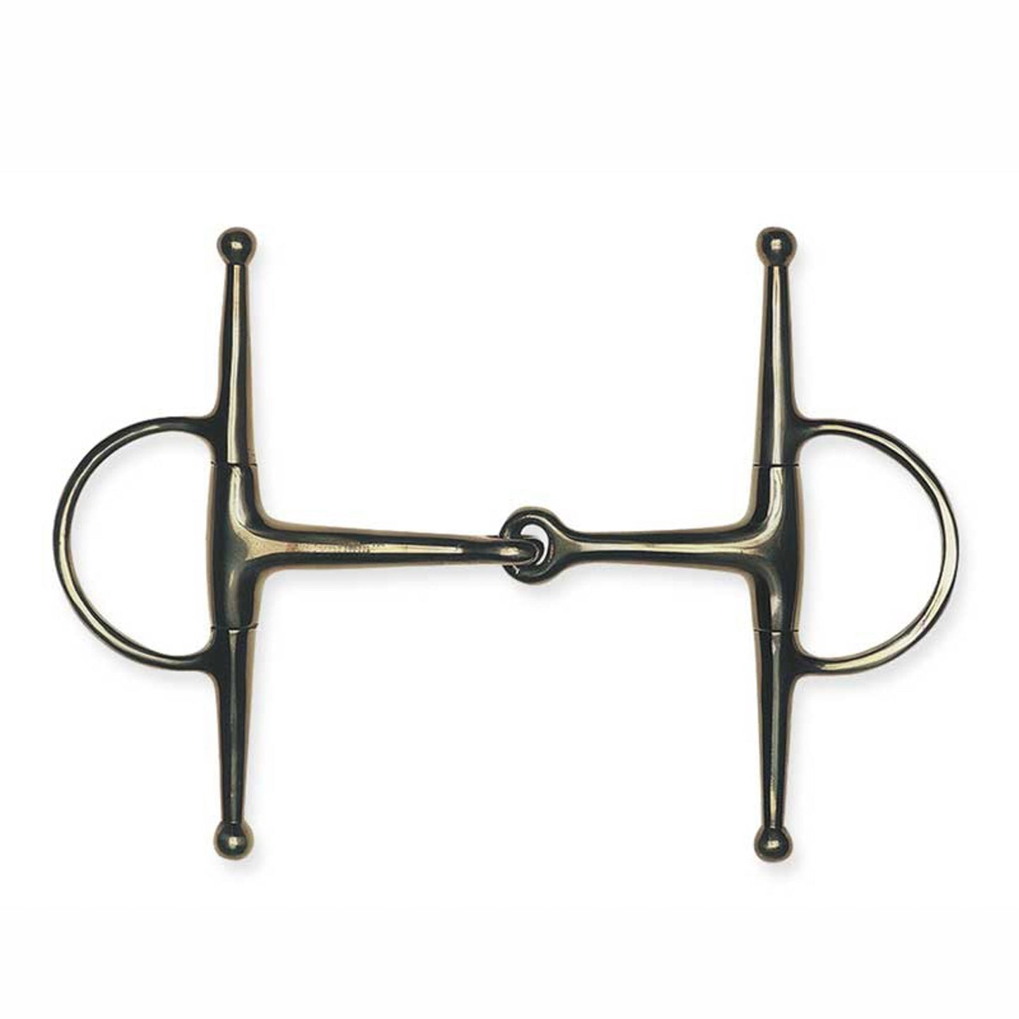 Metalab Jointed, Solid Eggbutt Full Cheek Snaffle Bit