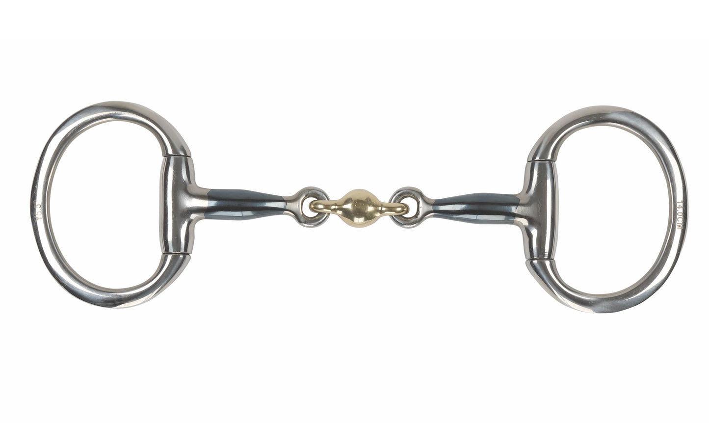 Shires Blue Sweet Iron Flat Eggbutt Bit with Lozenge