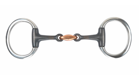Shires Sweet Iron Flat Ring Eggbutt Bit with Lozenge