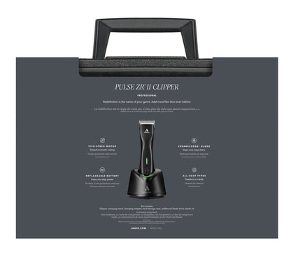 Andis Pulse ZR II Cordless Clipper with No. 10 Blade
