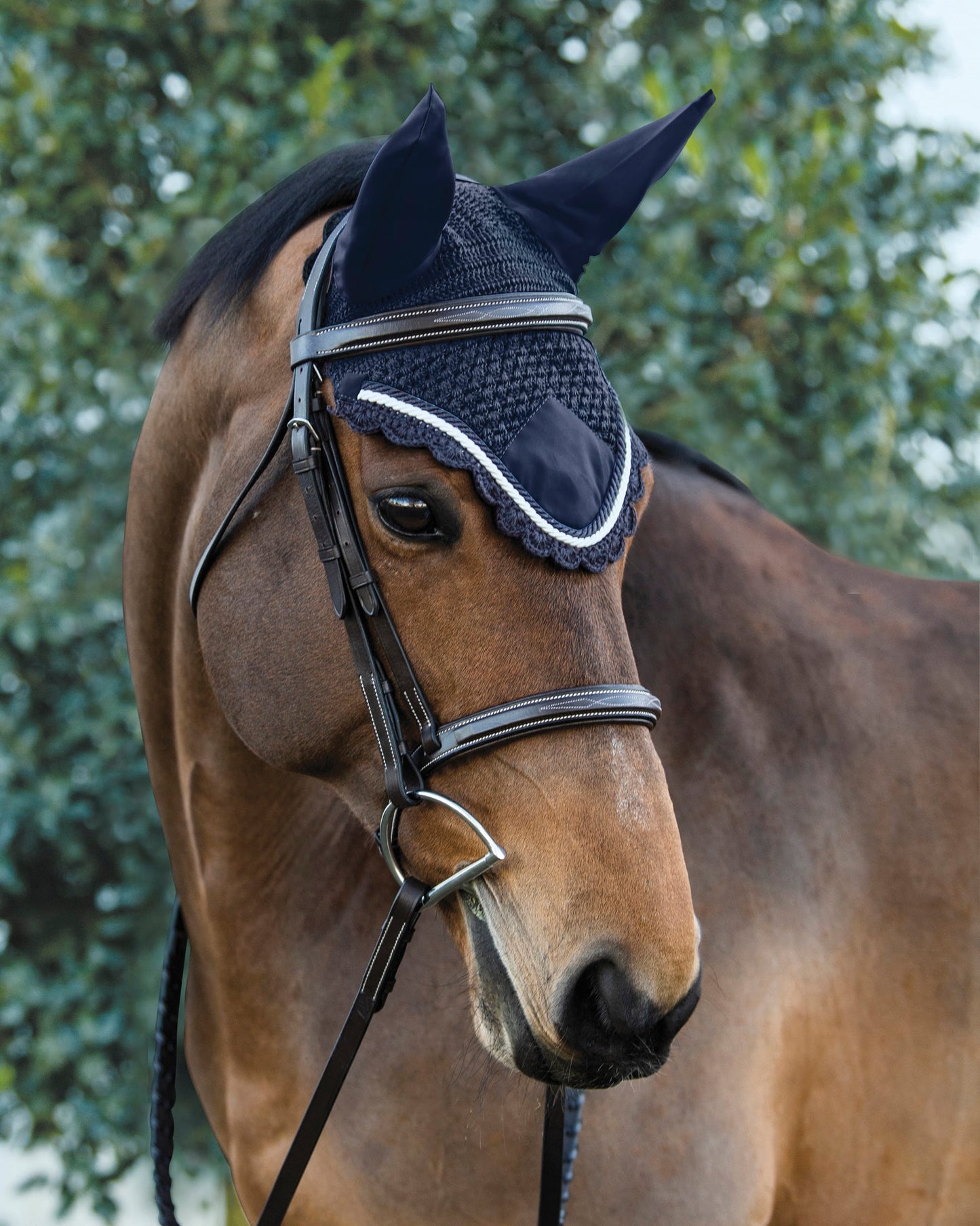Rider’s International Crochet Ear Bonnet
