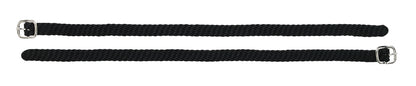 Herm Sprenger Braided Nylon Spur Strap with Silver Buckle