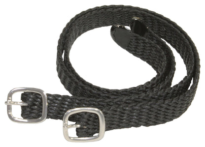 Herm Sprenger Braided Nylon Spur Strap with Silver Buckle