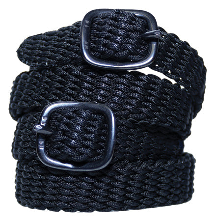 Herm Sprenger Black Buckle Nylon Spur Straps
