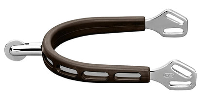 Herm Sprenger Ultra Fit Brown Grip Small Round Rowel Spurs