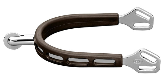 Herm Sprenger Ultra Fit Brown Grip Small Round Rowel Spurs