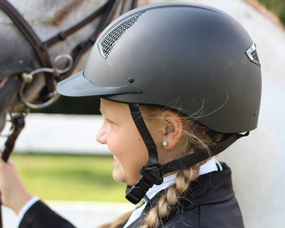 TuffRider Starter Helmet with Carbon Fiber Grill