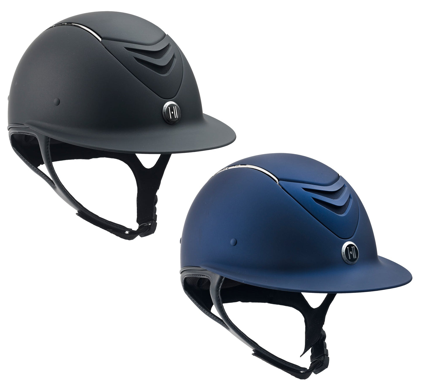 One K Defender Avance Wide Brim Chrome Stripe Riding Helmet**
