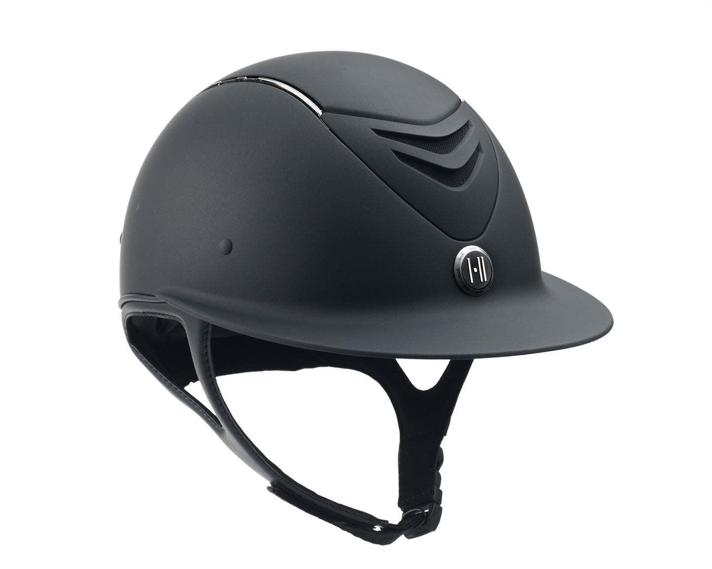 One K Defender Avance Wide Brim Chrome Stripe Riding Helmet**
