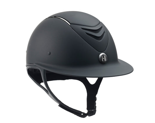 One K Defender Avance Wide Brim Chrome Stripe Riding Helmet**