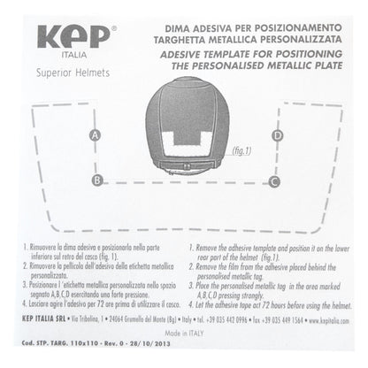 KEP Italia Engraved Name Tag