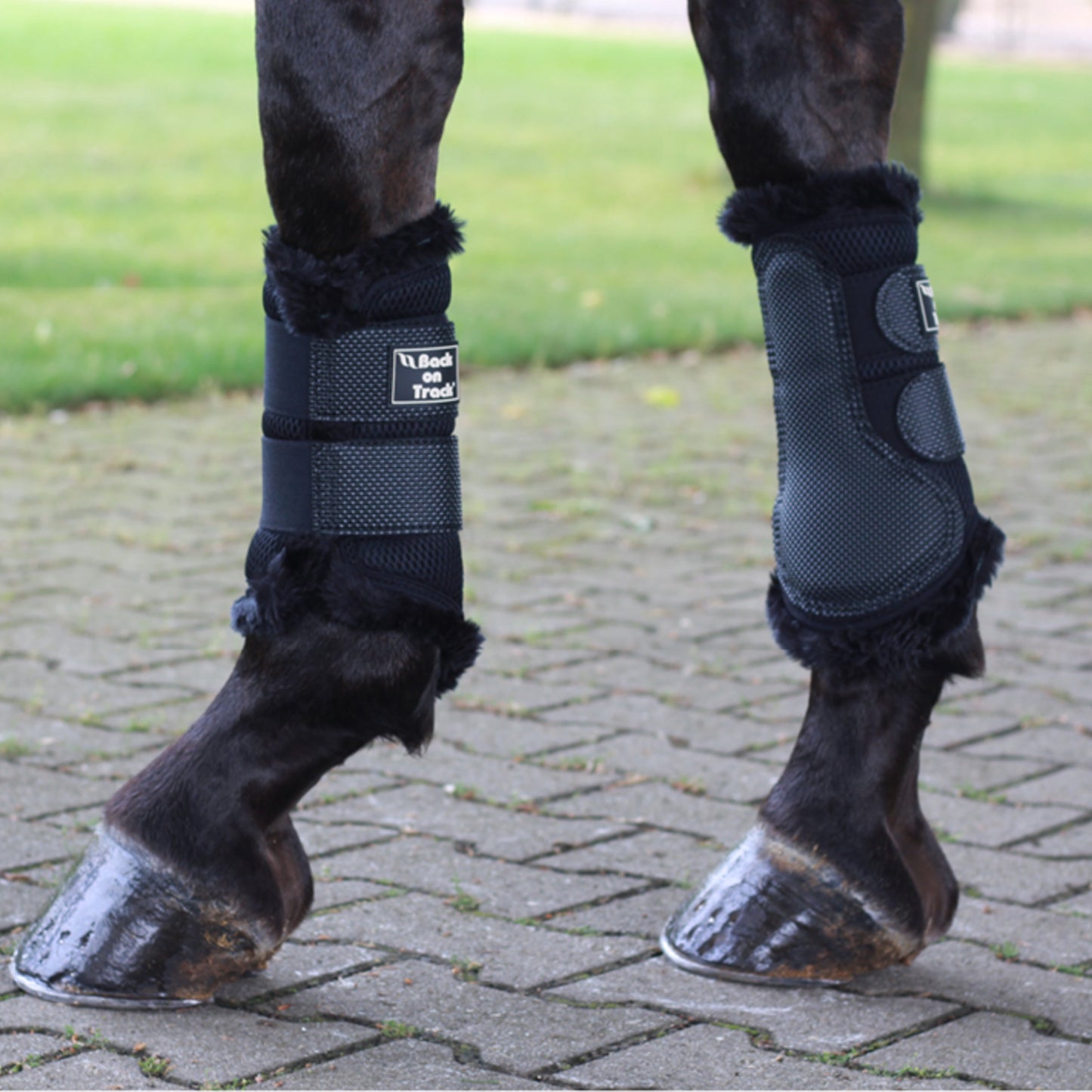 Back on Track 3D Mesh Splint Boots with Faux Fur