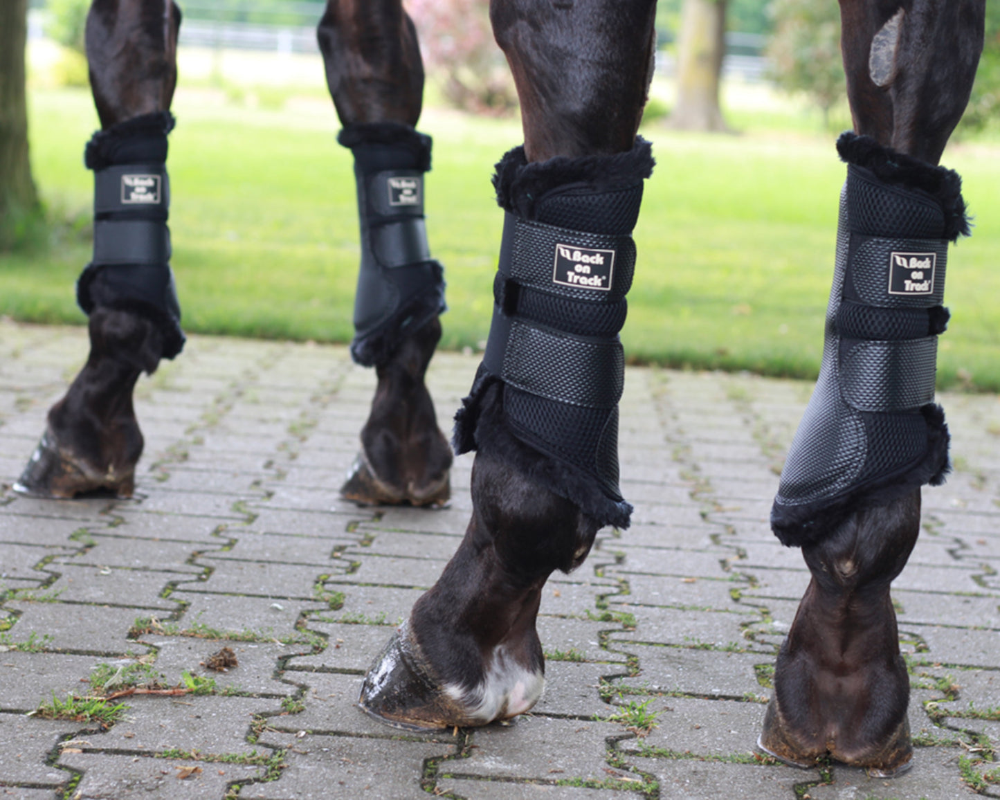 Back on Track 3D Mesh Splint Boots with Faux Fur
