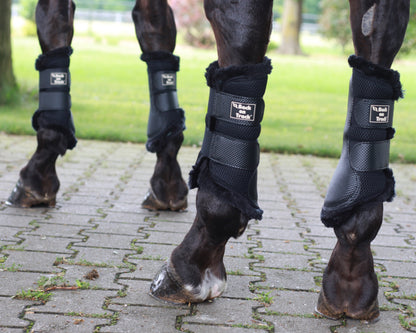 D Mesh Splint Boots with Faux Fur