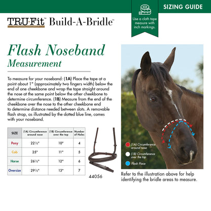 TRU-Fit Build-A-Bridle Flash Noseband