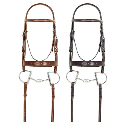 Pessoa Pro Fancy-Stitched Wide Nose Bridle