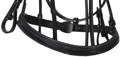 Henri de Rivel Piaffe Mono Crown Bridle with Flash Noseband & Patent Leather