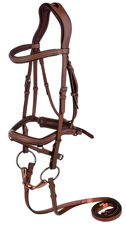 Laureate by Henri de Rivel Anatomic Bridle with Rubber-Lined Reins