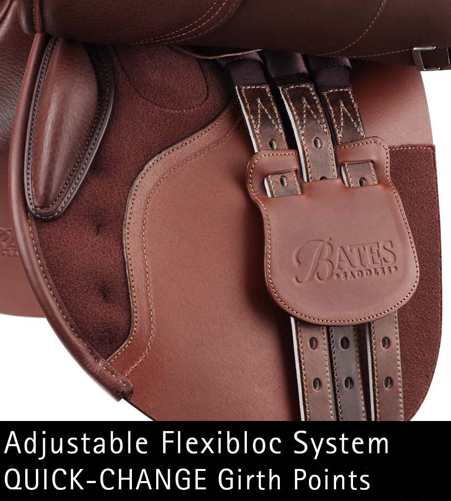 Bates Caprilli Close Contact Saddle with Forward Flap