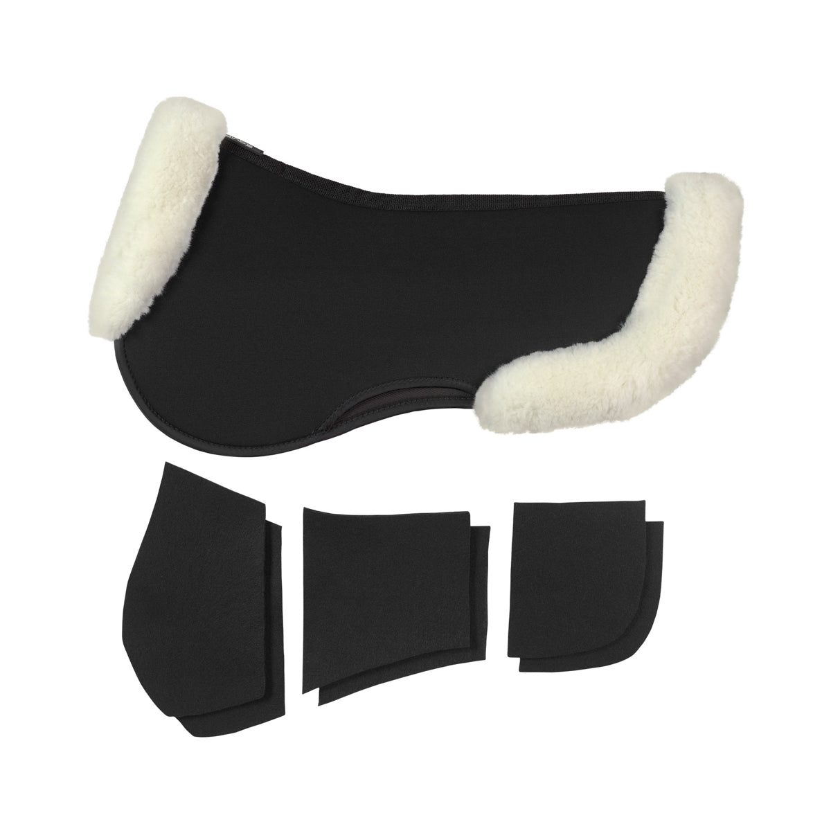 EquiFit UltraWool Thin ImpacTeq Half Pad with Shims
