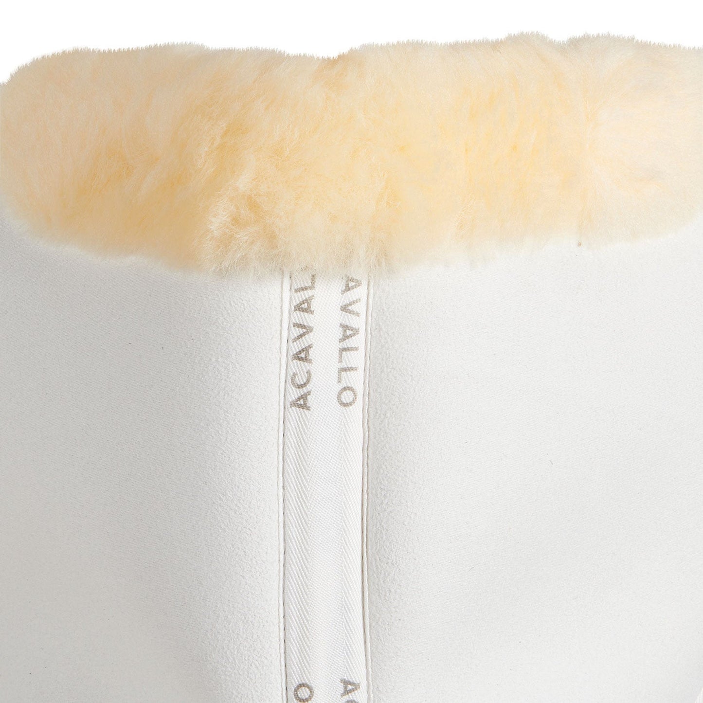 Acavallo Memory Foam Suede Close Contact Half Pad with Sheepskin