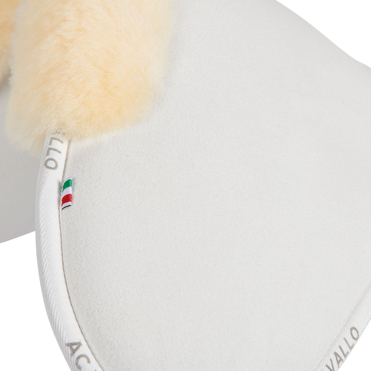 Acavallo Memory Foam Suede Close Contact Half Pad with Sheepskin