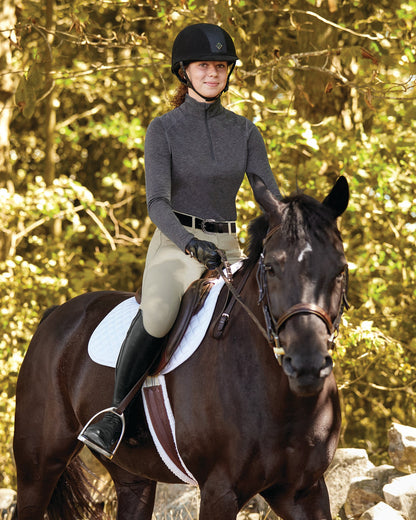 DS Ladies’ Valentina Quarter-Zip Shirt