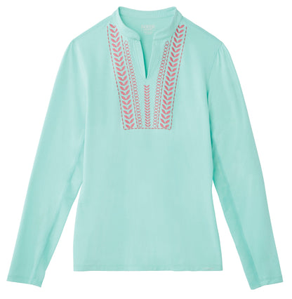 CoolBlast 100 Ladies’ Notch-V Long Sleeve Top