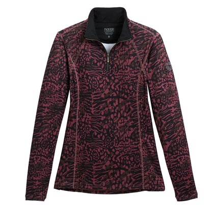 Ladies’ Meredith Print Quarter-Zip Shirt