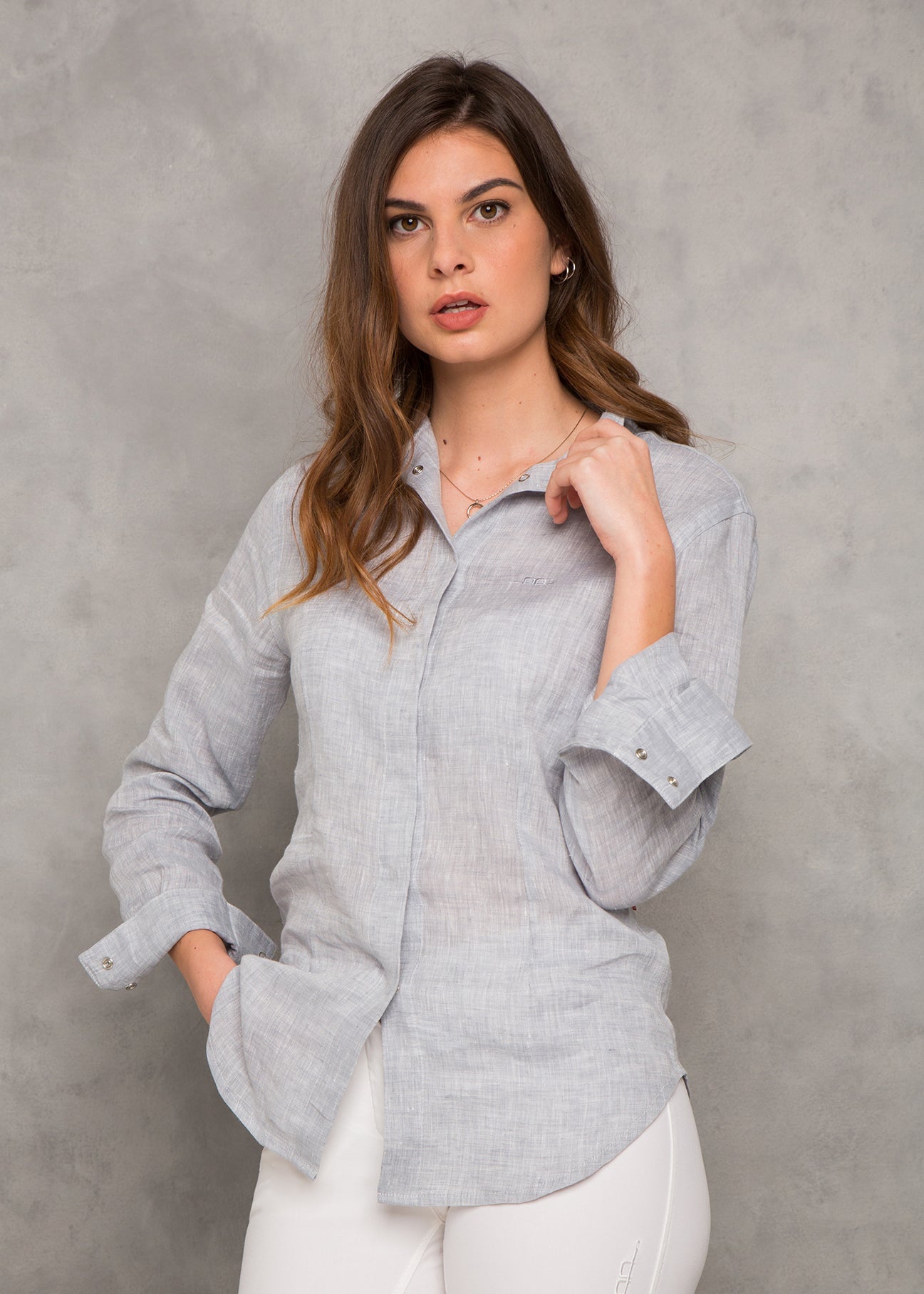 AA Ladies’ 300 Linen Long Sleeve Shirt