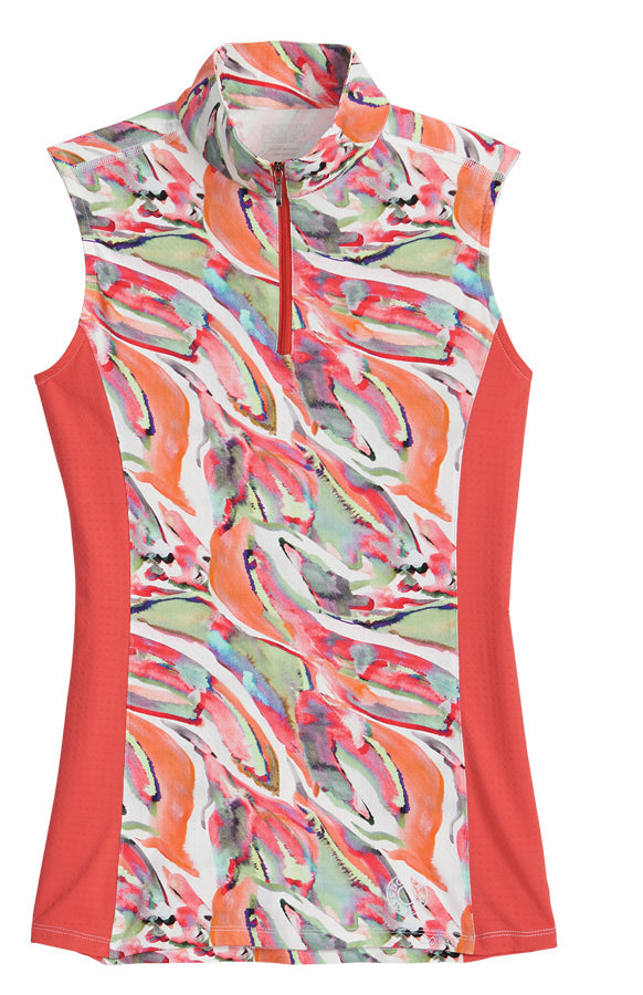 CoolBlast 100 Ladies’ Lakeland Sleeveless Print Shirt