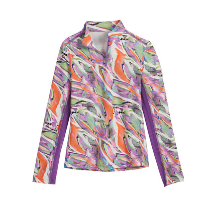 CoolBlast 100 Kids’ Noma Long Sleeve Print Shirt