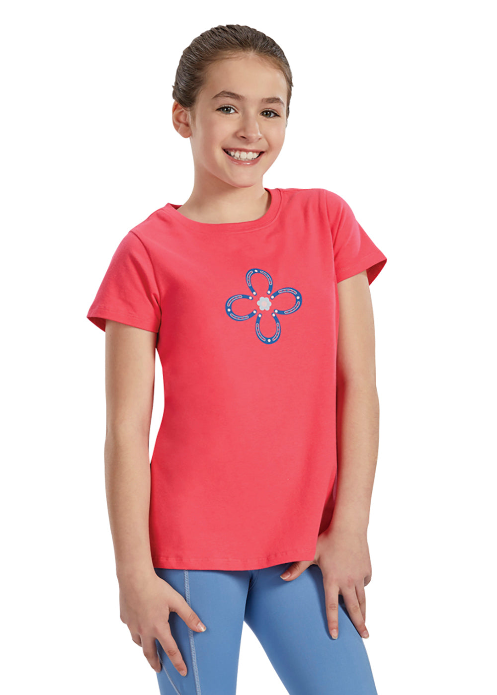 Riding Sport Girls’ Horseshoe Daisy Tee