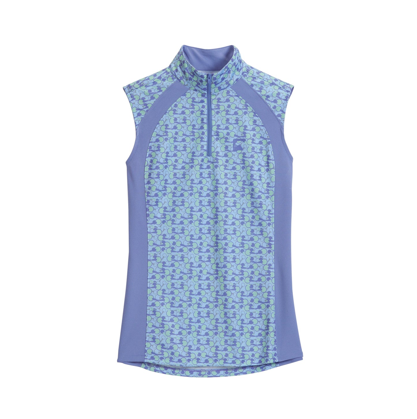 Riding Sport Ladies’ Airflow Quarter-Zip Print Sleeveless Shirt
